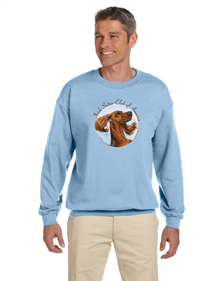 Adult Heavy Blend Fleece Crew- Light Blue