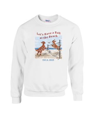 Adult Heavy Blend Fleece Crew White - Ball