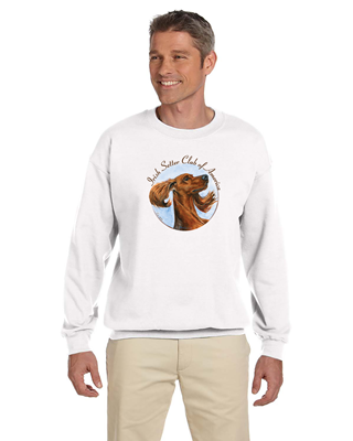 Adult Heavy Blend Fleece Crew - Logos White
